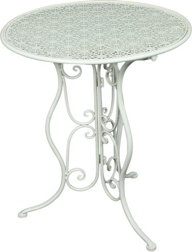 GARDEN PLEASURE Gartentisch »LASCAR«, Ø: 60 cm, Eisen - weiss