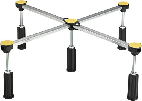 OTTOFOND Duschwannenfüße, BxHxL: 90 x 16 x 90 cm, silberfarben