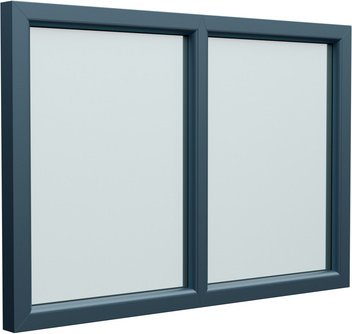 Thumbnail - Josef Meeth Fenster und Türen Energiespar-Fenster »76/3 «, 95 x 125 cm (BxH), Dreh-Kipp/Dreh-Kipp - silberfarben