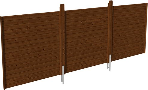 SKANHOLZ Rückwand, Breite: 550 cm, nussbaum