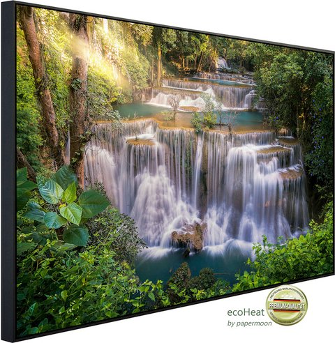 Thumbnail - papermoon Infrarotheizung »EcoHeat - Huay Mae Khamin Wasserfall«, Matt-Effekt - bunt