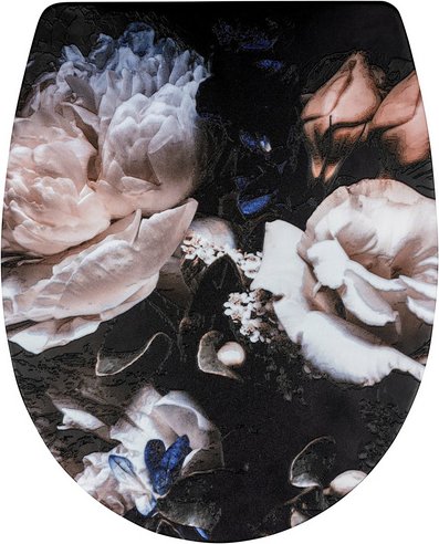 WENKO WC-Sitz »Peony«, Duroplast, oval, mit Softclose-Funktion - bunt