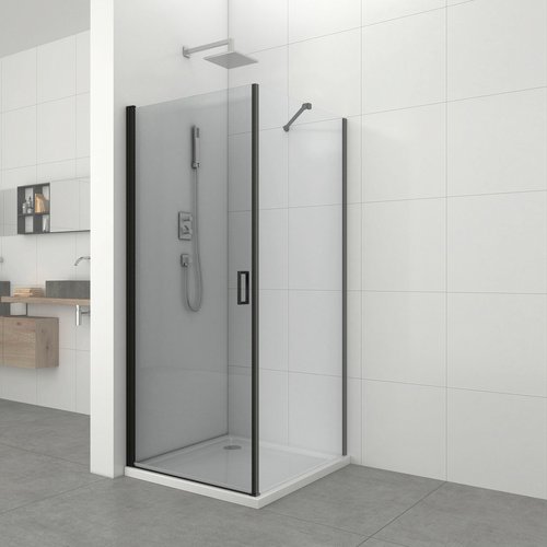 Sanotechnik Schwenktür »Elite Black«, Pendeltür, BxH: 78,5 x 195 cm - schwarz