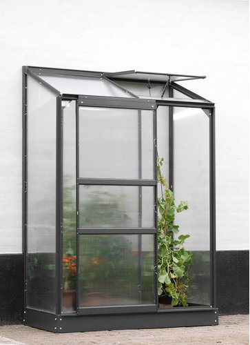 VITAVIA Gewächshaus »Styx Plus 900«, BxHxL: 69 x 182 x 131 cm - grau