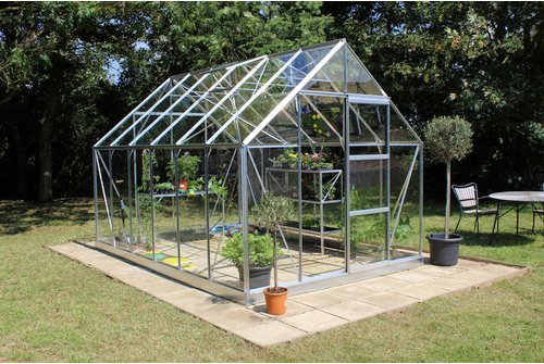 HALLS Gewächshaus »Universal«, B x L x H: 257 x 384 x 230 cm, Aluminium/Glas