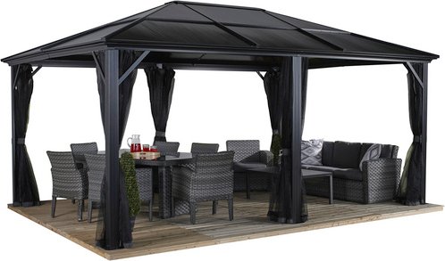 Thumbnail - SOJAG Pavillon »Meridien«, rechteckig, BxHxT: 485 x 270 x 365 cm - grau