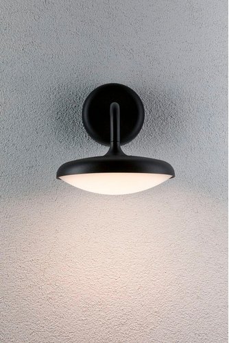 Thumbnail - PAULMANN Hauswandleuchte, BxHxT: 18 x 19,5 x 18 cm, Aluminium - grau