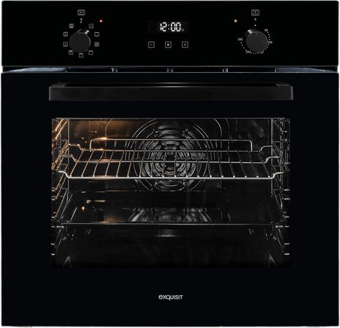 Thumbnail - Exquisit Einbau-Backofen »EBE257-H-020«, 59 l, metall, schwarz
