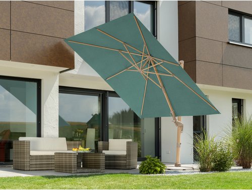 SCHNEIDER SCHIRME Sonnenschirm »Rhodos«, BxL: 300 x 300 cm, grün - gruen