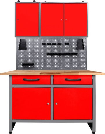 Thumbnail - Ondis24 Werkstatt-Set »Werner« - rot