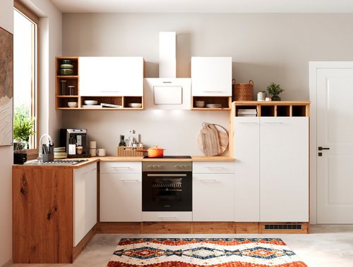 RESPEKTA Winkelküche »Hilde«, HxBxT: 205 x 310 x 172 cm, inkl. E-Geräte - weiss