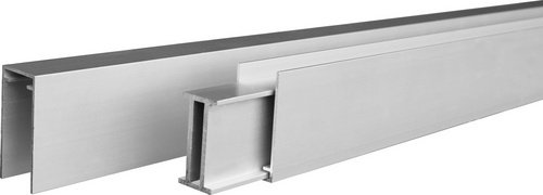 Mr. GARDENER Start-/Abschlussleistenset »Turino«, BxHxL: 50 x 25 x 1800 mm - silberfarben