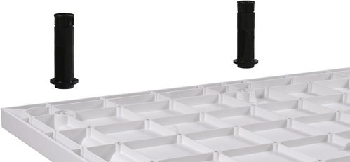 Sanotechnik Duschwannenfüße »SMC«, 8 Stück - schwarz