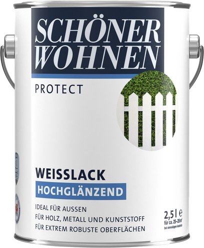 SCHÖNER WOHNEN FARBE Weißlack, hochglänzend - weiss