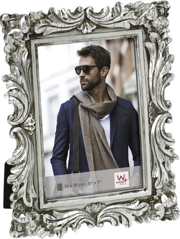 Walther Design Bilderrahmen »SAINT GERMAIN«, BxL: 21 x 25,6 cm, silberfarben, Kunststoff