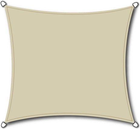 SIENA GARDEN Sonnensegel »Solino«, rechteckig, Polyethylen - beige
