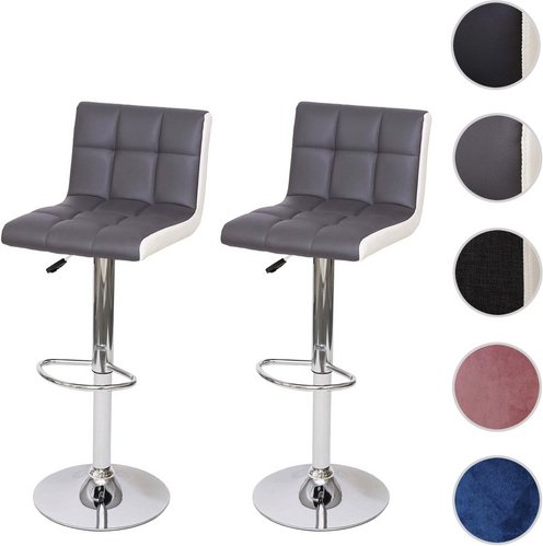 MVG Barhocker »MVG-G87«, 2er-Set, um 360° drehbar - grau