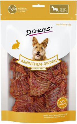 Dokas Hundesnack »Kaninchen-Rippen«, Kaninchen, 100 g