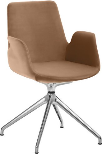 Mayer Sitzmöbel Sessel »2009«, BxHxL: 58 x 88 x 55 cm, Aluminium/Stoff - braun