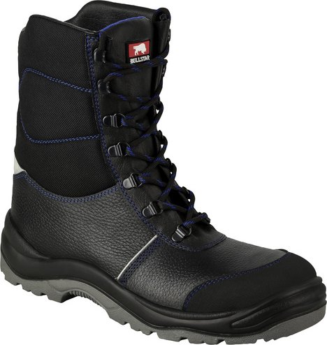 Thumbnail - BULLSTAR Sicherheitsstiefel, Fleece-Mütze, Socken, S1P, 43, Schwarz - Größe 43