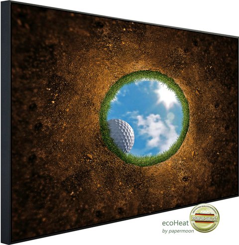 Thumbnail - papermoon Infrarotheizung »EcoHeat - Golfloch«, Matt-Effekt - bunt