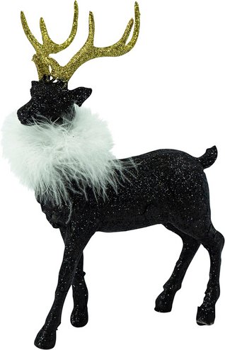 NOOR living Elchkopf, Höhe: 25,5 cm, schwarz