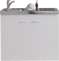 Thumbnail - RESPEKTA Miniküche »Levin«, HxBxT: 87 x 100 x 60 cm - weiss
