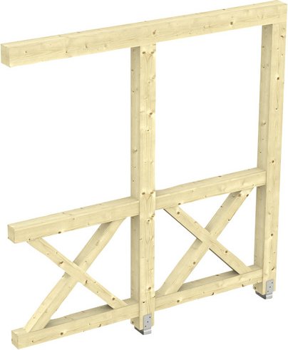 SKANHOLZ Seitenwand, B x H: 78,5 x 210 cm, Holz, Farbe: natur