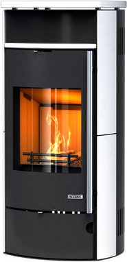 accente Kaminofen »Casablanca«, 4.0 CTS , Keramik, weiß - schwarz | weiss