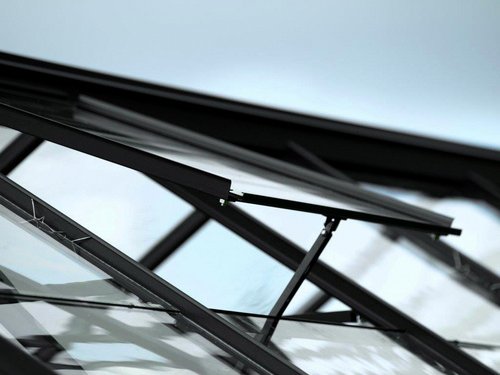 VITAVIA Alu-Dachfenster, BxT: 61,6 x 57,3 cm - schwarz