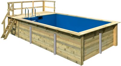 KARIBU Pool, beige, 15500 l