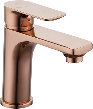 WELLWATER Waschtisch-Einhebelmischer »Bozen«, Höhe: 152,4 mm, Messing/Zink, rosègold - goldfarben