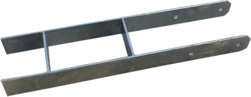 KARIBU H-Pfostenanker für Gartenhäuser, Stahl - grau