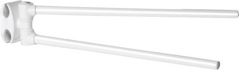 XIMAX Handtuchstange, Kunststoff, BxHxT: 7 x 7 x 39 cm - weiss