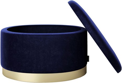 PHOENIX Sitzpouf »ROSANNE«, BxHxL: 60 x 40 x 400 cm, bis max. 80 kg - blau