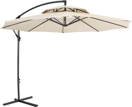 Ondis24 Sonnenschirm, Ø Schirmrohr: 4,8 mm, Höhe: 250 cm - beige