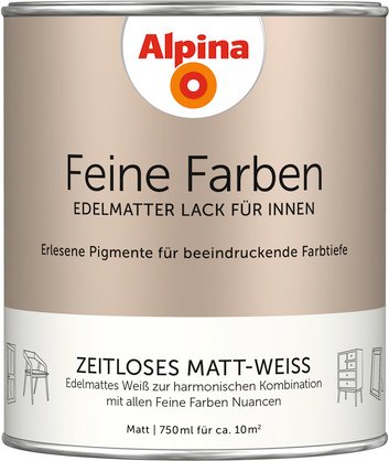 ALPINA Buntlack »Feine Farben«, 0,75 l, weiß - weiss