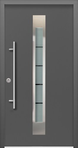 Splendoor Haustür »Passivedoor Premium RC2«, anthrazit, BxH: 1100 x 2100 mm, Links - grau