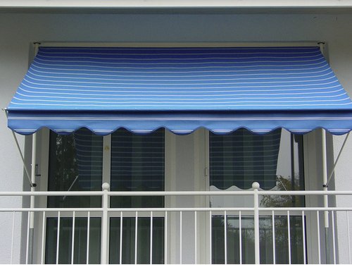 ANGERER FREIZEITMÖBEL Klemmmarkise, BxT: 250x150 cm, blau gestreift