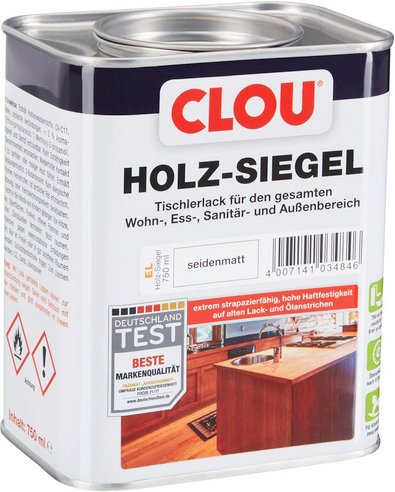 CLOU Holz-Siegel, transparent, seidenmatt, 0,75 l