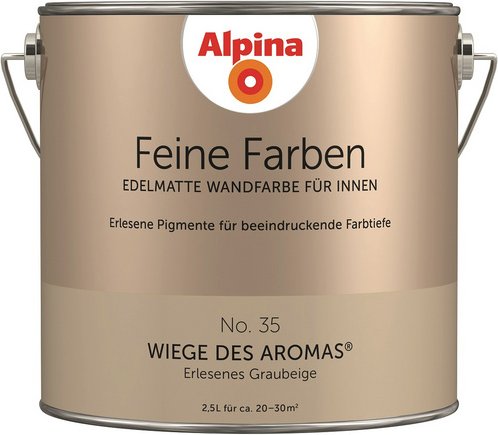 ALPINA Wandfarbe, 2,5 Liter für ca. 20-30m² - beige