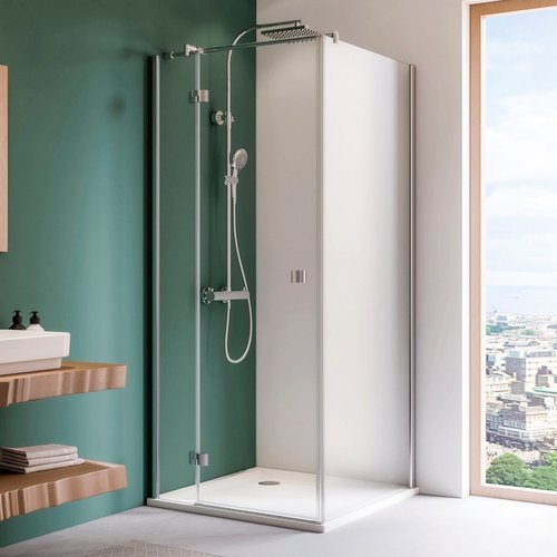 BREUER Seitenwand »Espira«, B x H: 75 x 195 cm - silberfarben