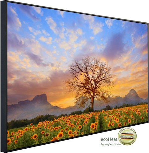 papermoon Infrarotheizung »EcoHeat - Sonnenblumenfeld«, Matt-Effekt - bunt