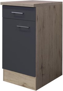 Flex-Well Küchenunterschrank »Morena«, San Remo Eichefarben / basaltgrau