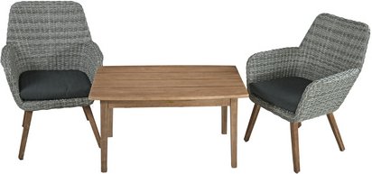 GARDEN PLEASURE Gartenmöbel »Rapallo/Pueblo«, Holz, 2-teilig - braun