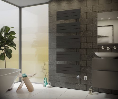 XIMAX Handtuchwärmer »P2-Open«, Anschluss: elektrisch, Typ 5 - grau