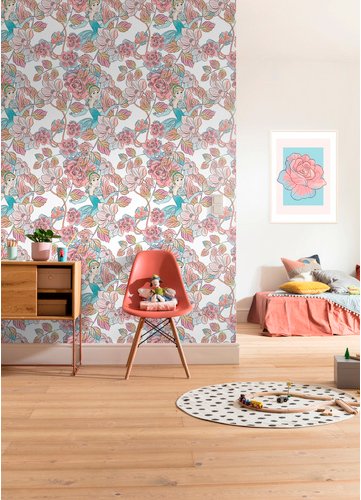 KOMAR Vliestapete »Cinderella Blossom«, bunt, glatt