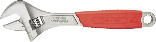 CONNEX Rollgabelschlüssel, Schlüsselgröße: 300 mm - silberfarben