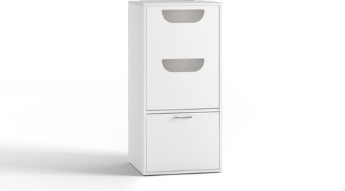 Waschturm Einsatztür »WSGN087«, BxHxT: 62,5 x 86,4 x 52 cm - weiss