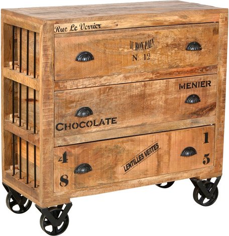 SIT Kommode »RUSTIC«, Mangoholz/Metall - braun